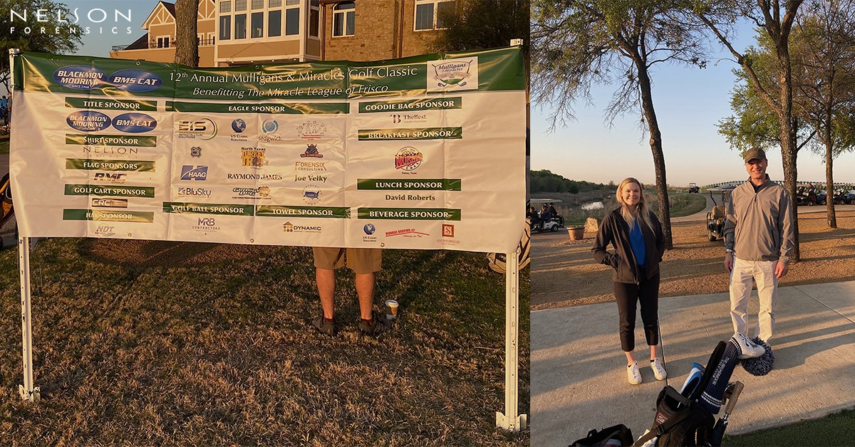 Nelson Forensics is proud to have had the opportunity to sponsor the 12th annual Mulligans &amp; Miracles Golf Classic that benefits the Miracle League of Frisco. 
The Miracle League of Frisco is a sports organization for special needs children from the ages of 5 through 22.