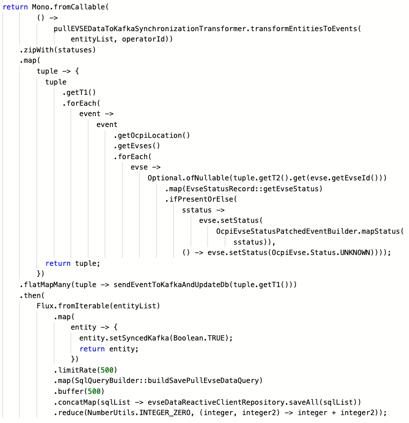 jnabrdalik's tweet photo. This is an example of how NOT to write reactive code.
If you ever see that, send the dev to a functional programming course like
https://t.co/44nfMj89WN
(my client allowed me to share this) https://t.co/hxBdeour5e