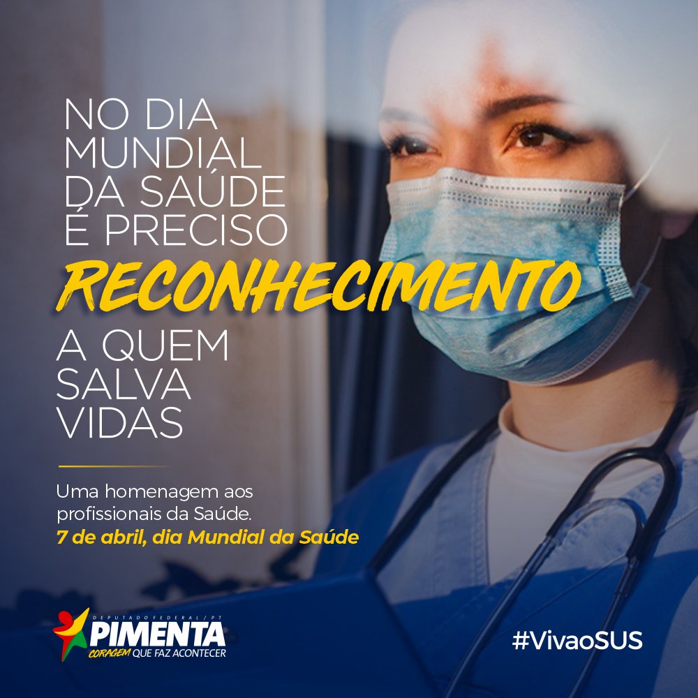 O SUS e a Ciência salvam vidas, Bolsonaro não. 7 de abril, dia mundial da Saúde. #DiaMundialDaSaúde