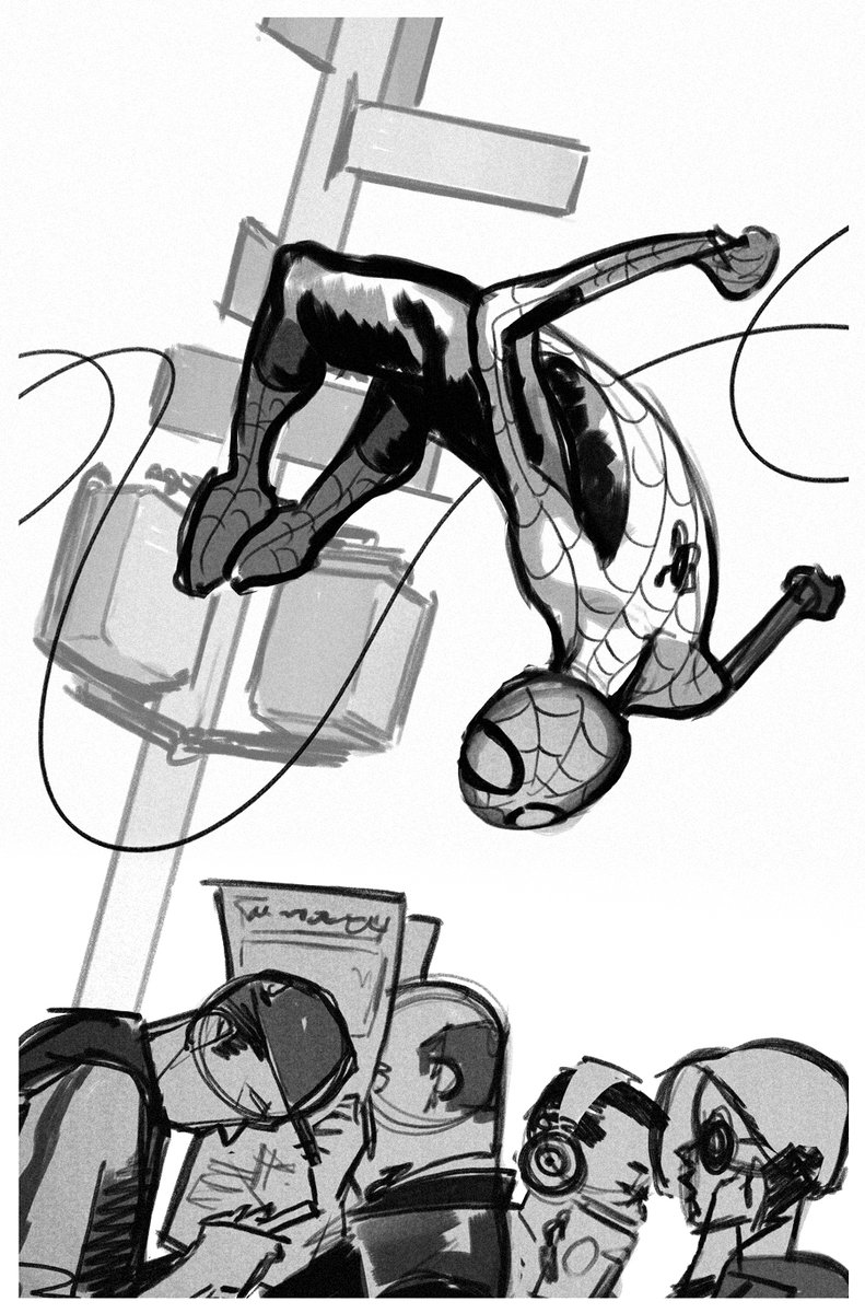 RT @TotinoTedesco: Process for the variant cover of Amazing Spider-Man #61. https://t.co/HHzVwtemgf