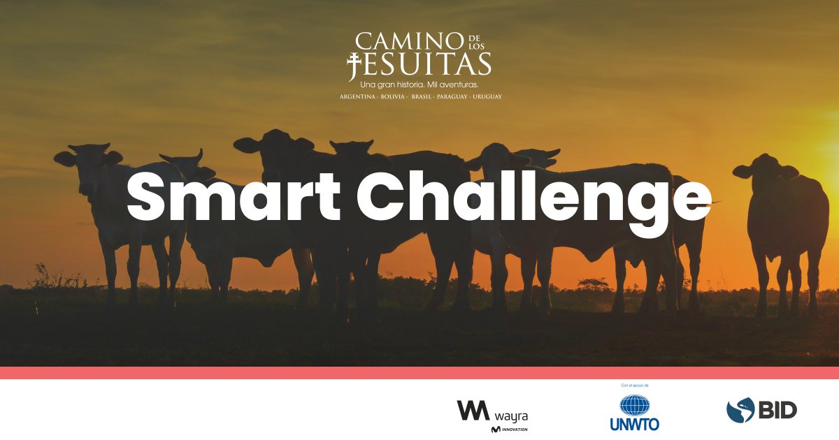 ¿Qué innovaciones empresariales pueden acelerar la integración de la oferta turística del Camino de los Jesuitas de Sudamérica?
#SmartChallenge el desafío de innovación turística para países integrantes del Camino de los Jesuitas <a href="/el_BID/">Banco Interamericano de Desarrollo</a> <a href="/UNWTO/">UN Tourism</a> 
Participa: bit.ly/3mrsFxE