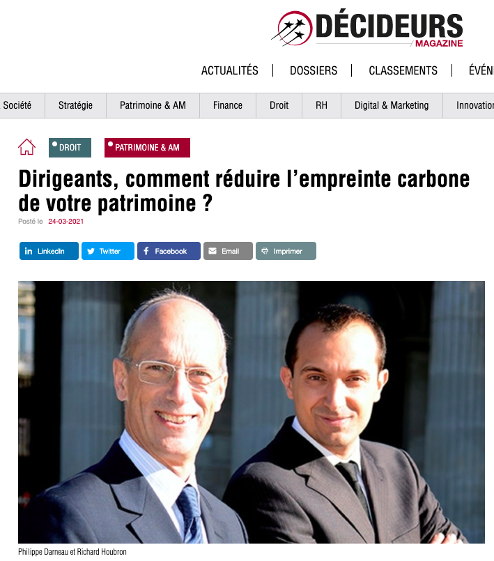 Expertsen's tweet photo. Le magazine @MagDecideurs vient de mettre en avant l'engagement environnemental que nous avons pris. 
Merci à eux 👍 de cette mise en lumière.
Pour accéder à l'article complet : https://t.co/uNcjl6Ts2j

#familyoffice #patrimoine #démarchedurable #ISR #ESG 
🌲🌎🌍🌏 https://t.co/JlVbddGTJy