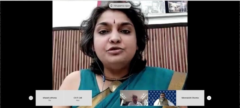 CIIEvents's tweet photo. #eCommerce provides an advantage to #MSMEs to create brand identity. ~ @NiruRajan, Senior Fellow &amp; Head of Research, @PahleIndia at #CIIWebinar on eCommerce as a Growth Highway for #AatmanirbharBharat. #ecommerceforatmanirbharbharat @DIPPGOI @minmsme https://t.co/SKyJhO2D3a