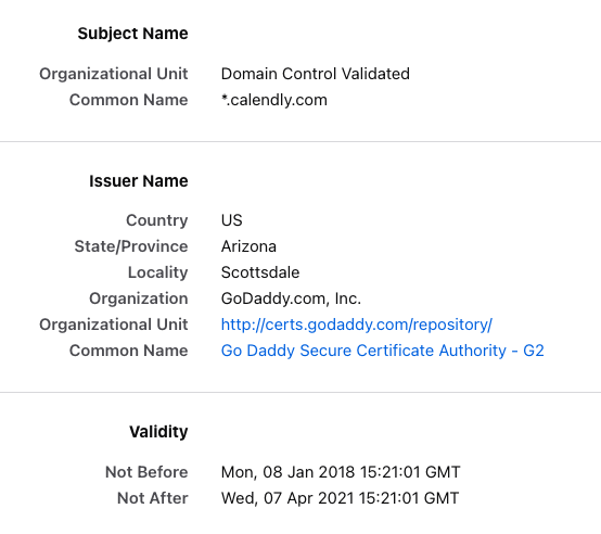 Twitchmatic's tweet photo. @Calendly Cert expired for website? https://t.co/4N3OQ7bCHj