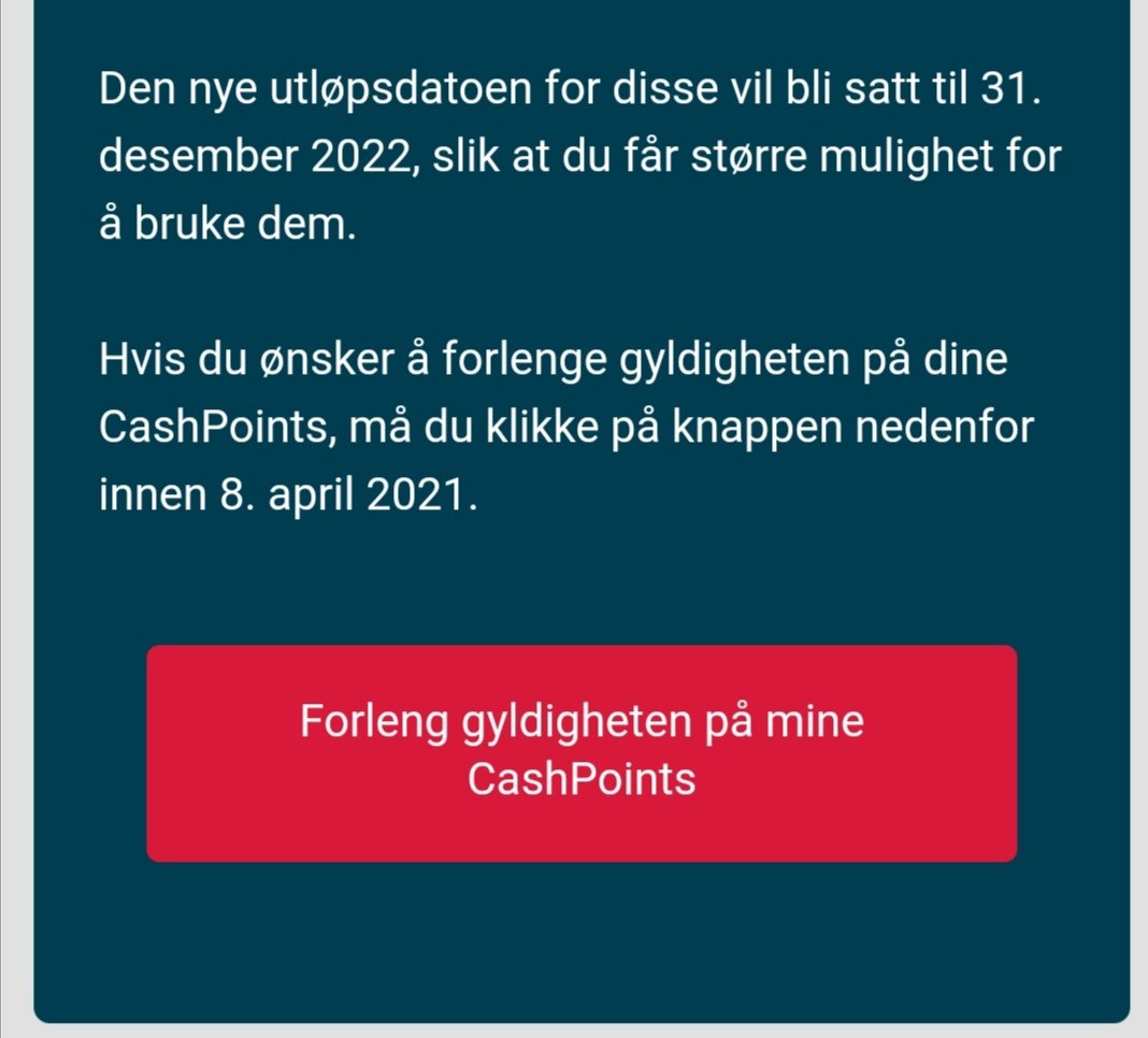 thomasroed's tweet image. Fint at @Fly_Norwegian flytter på utløpsdatoen på #cashpoints men spekulativt at du må bekrefte at du ønsker det. Hvem ønsker ikke det?