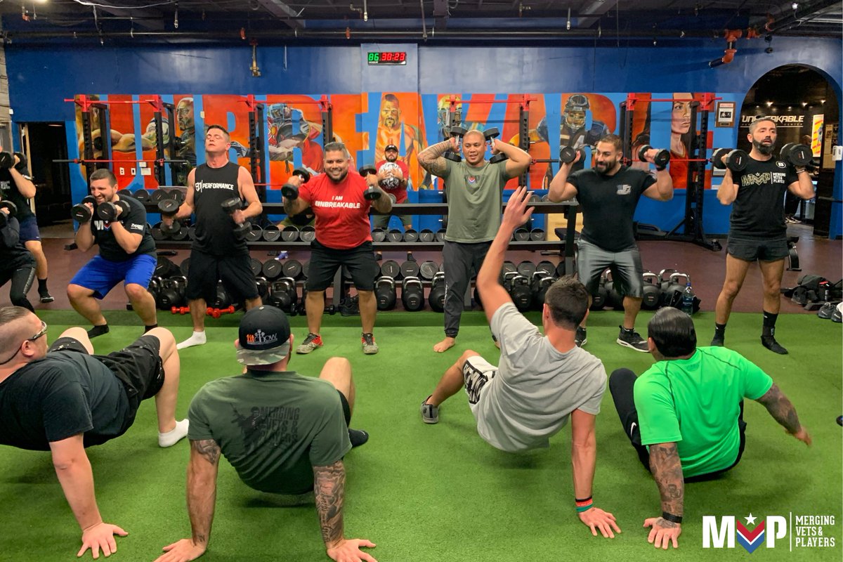 Who’s excited to be back tonight?! #MVP Los Angeles will be running our hybrid model of combining in-person with Zoom. If you’re a #combatveteran or #formerprofessionalathlete visit vetsandplayers.org/join to become a member and join us! #Fitness #Veterans #Athletes #Team
