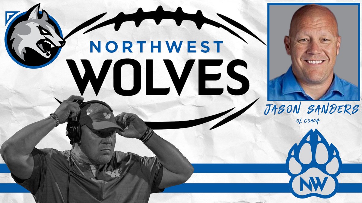 Welcome Jason Sanders <a href="/JCwarrior330/">Coach Sanders</a> to the Northwest varsity football staff.  Jason was the OL coach at Waukee HS last year and will continue that role at NW where he will also serve as a counselor. #FearThePack