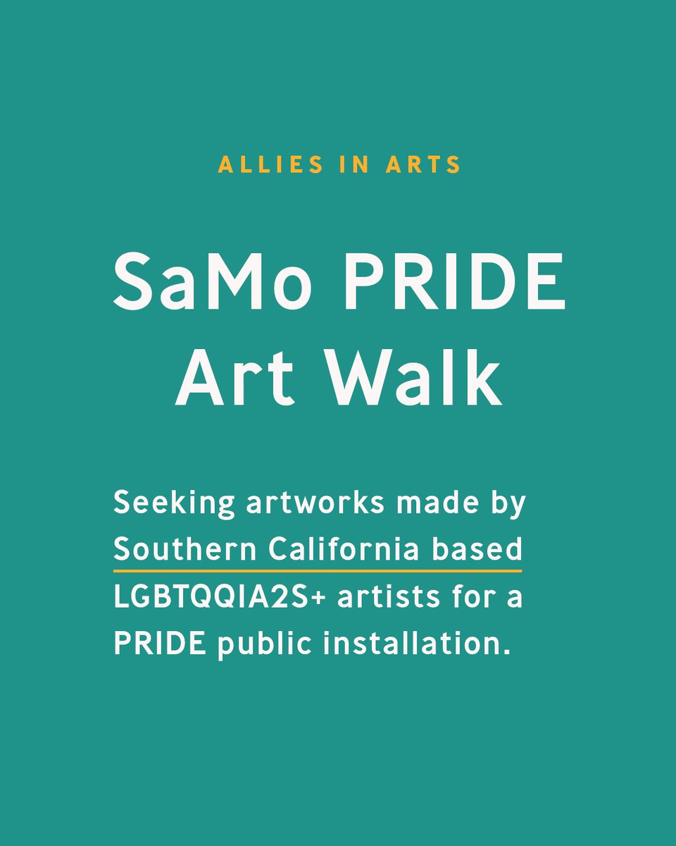 The Art Walk will feature artworks on the Promenade, in Santa Monica Place, and on the Santa Monica Pier. alliesinarts.org/santa-monica-p…