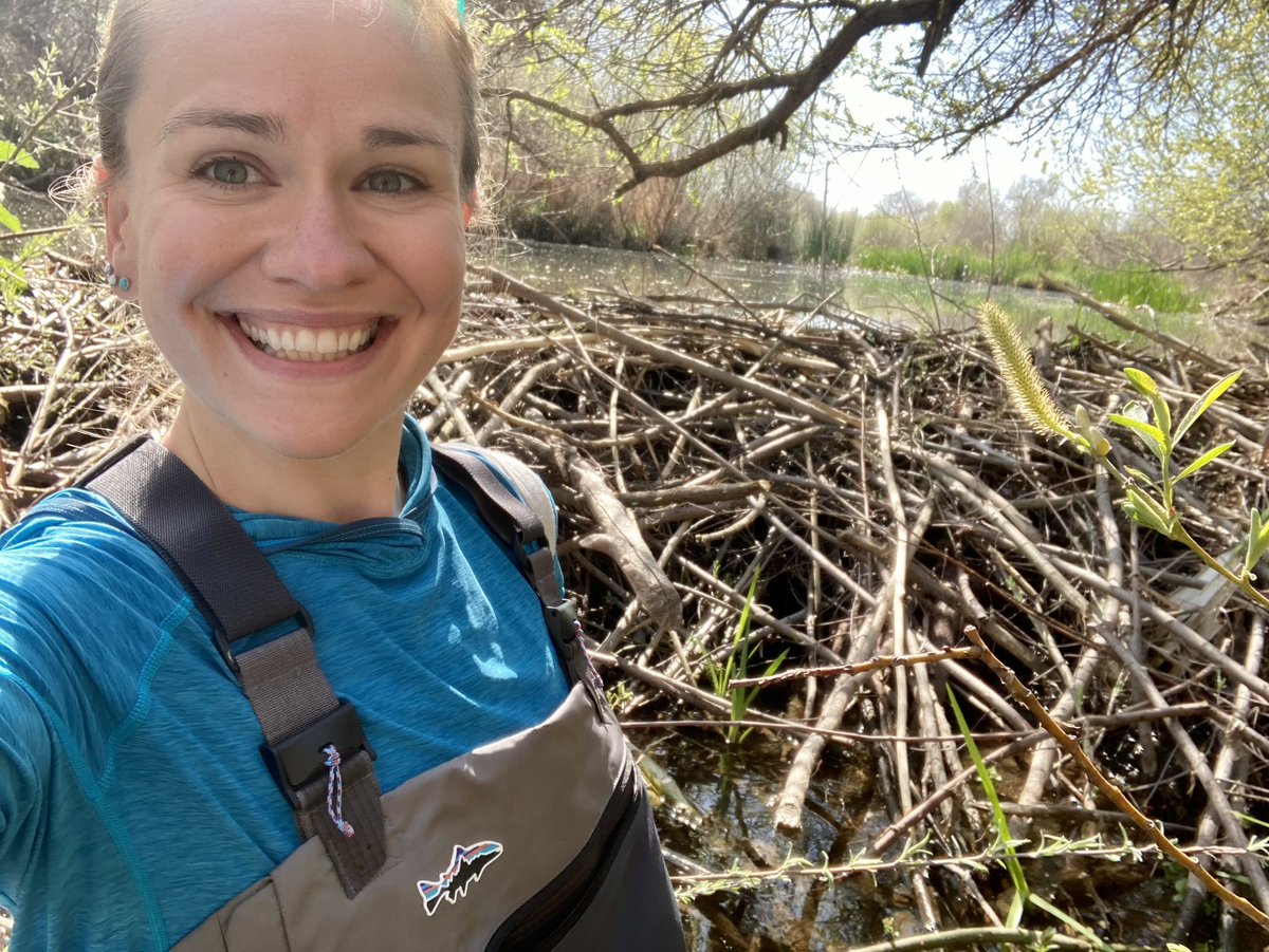 Me in front of a beaver dam