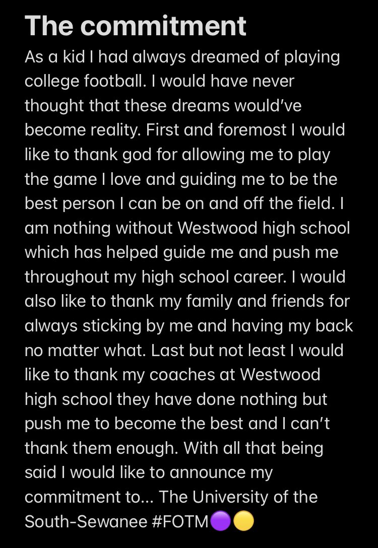 griffinthered's tweet photo. 110% committed! @YSR_CoachRundle @CoachQuinn19 @CoachBaldwin53 @WestwoodFB https://t.co/RQbMAZbRCQ