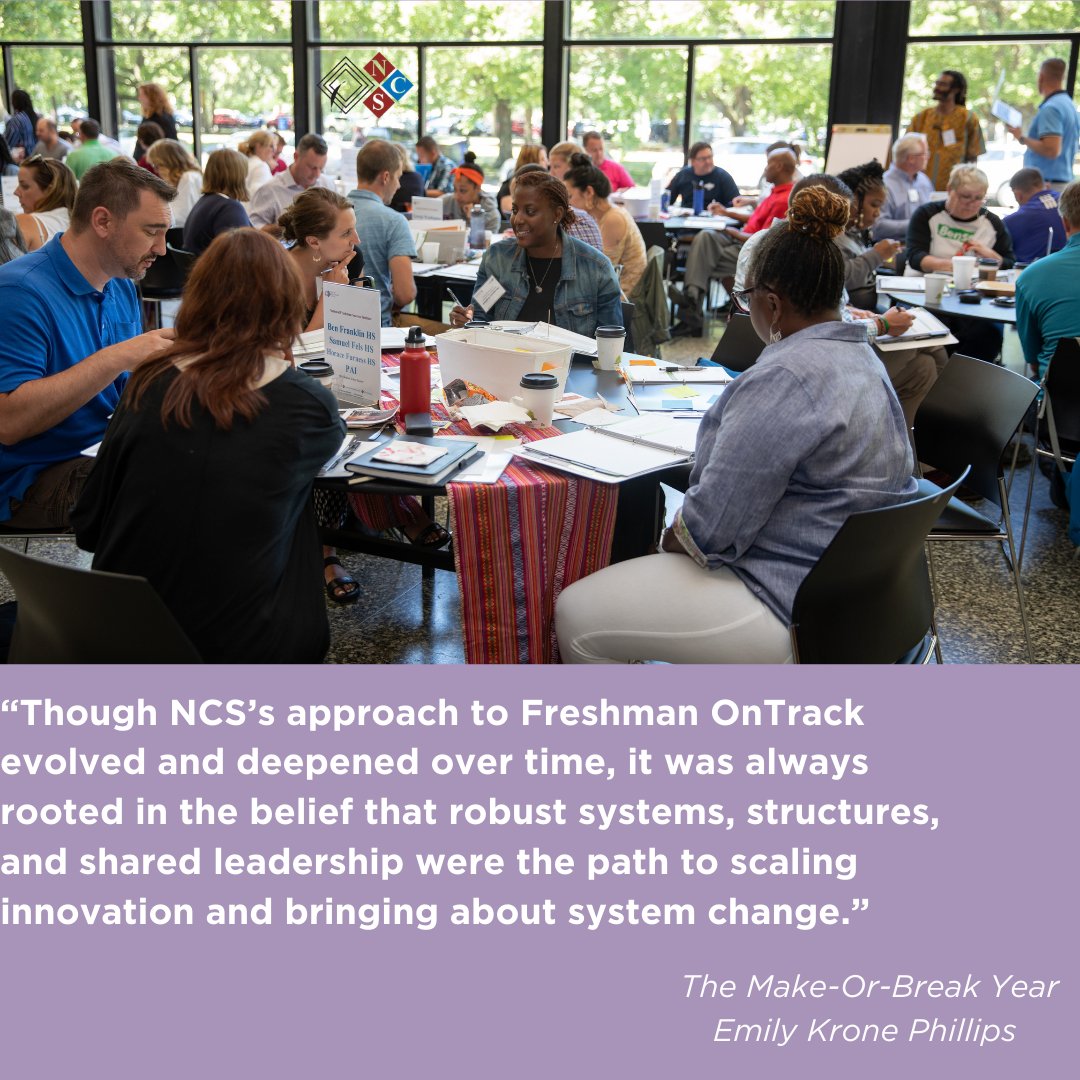 NCSChicago's tweet photo. NCS makes an appearance in Chapter 6! As we read, consider this question:

Why is it important to focus on systems, structures and shared leadership in schools--or any organization?

#NCSChicago 
#FreshmanSuccess
#OnTrack2Graduate https://t.co/vEidO2NVoM