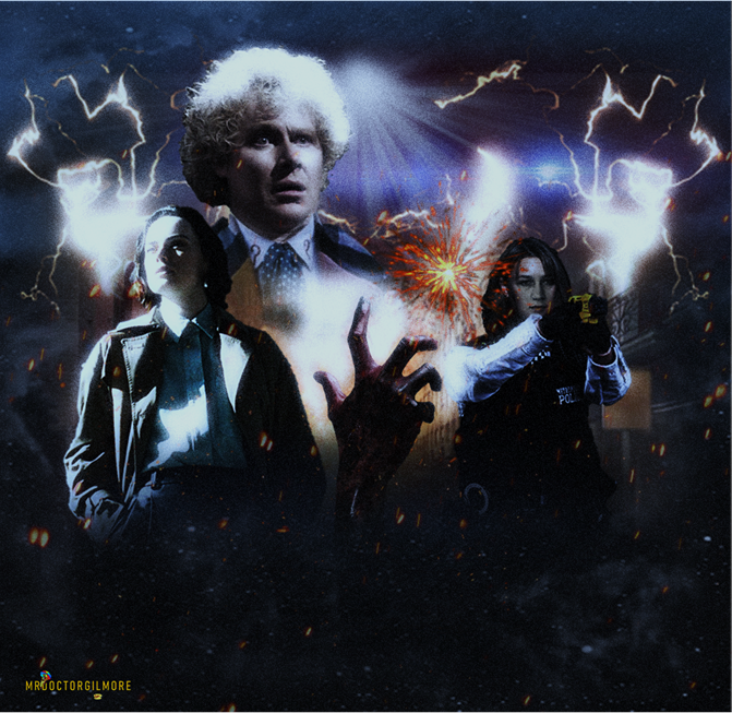 MrDrGilmore's tweet photo. #colinbaker #DaisyRidley #annahope #doctorwho #bigfinish @bbcdoctorwho @bigfinish 
Doctor Who Spin off idea cover https://t.co/sFzY8hV1vG