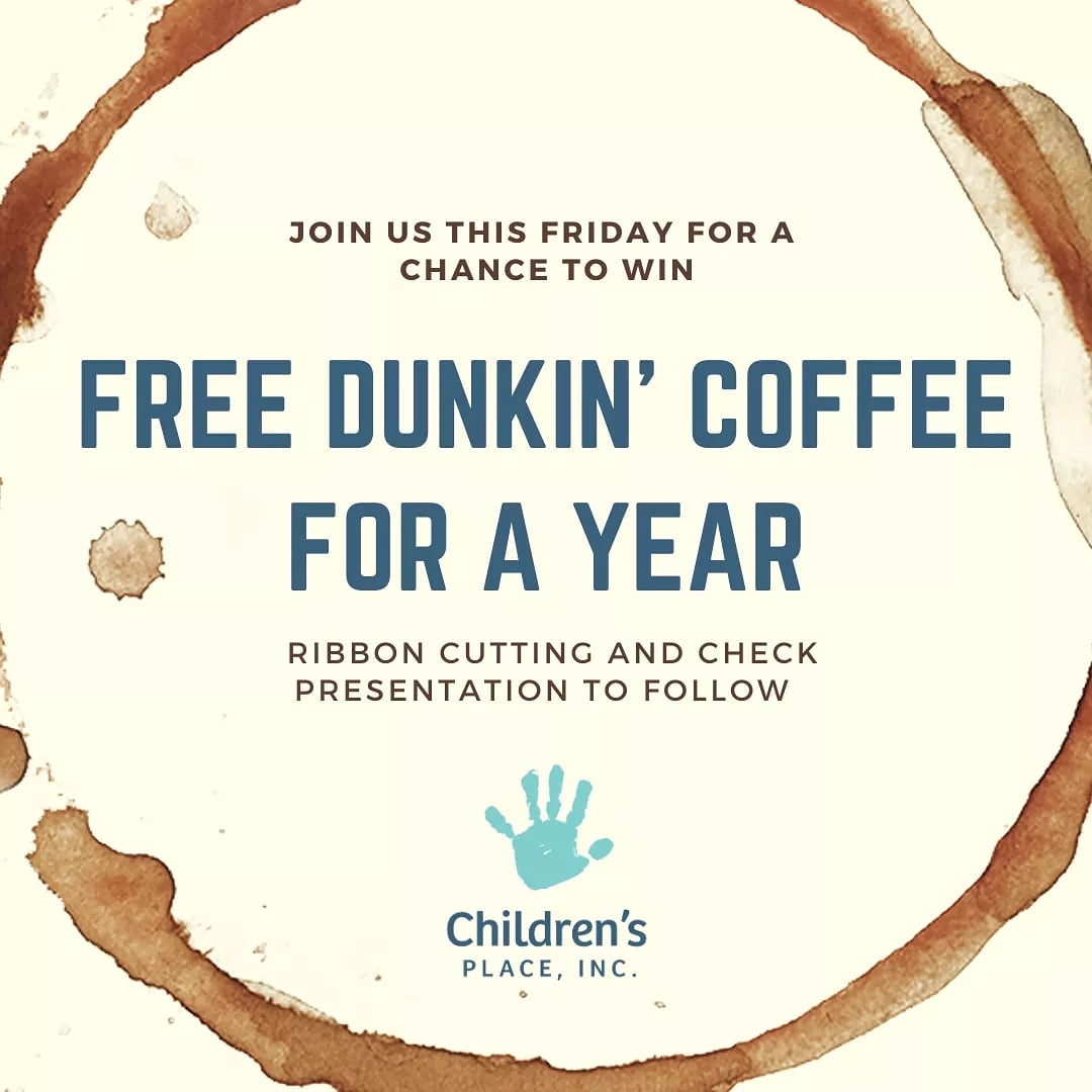 🍩You DO-NUT wanna miss this -- This Friday, the Richland Ave. Dunkin' is celebrating the store's grand reopening by giving FREE coffee for a year to the first 50 guests in their drive-thru, starting at 5 am. ☕⁣ 
#highrisktohighhope #donut #dunkin  #therapueticchildcare