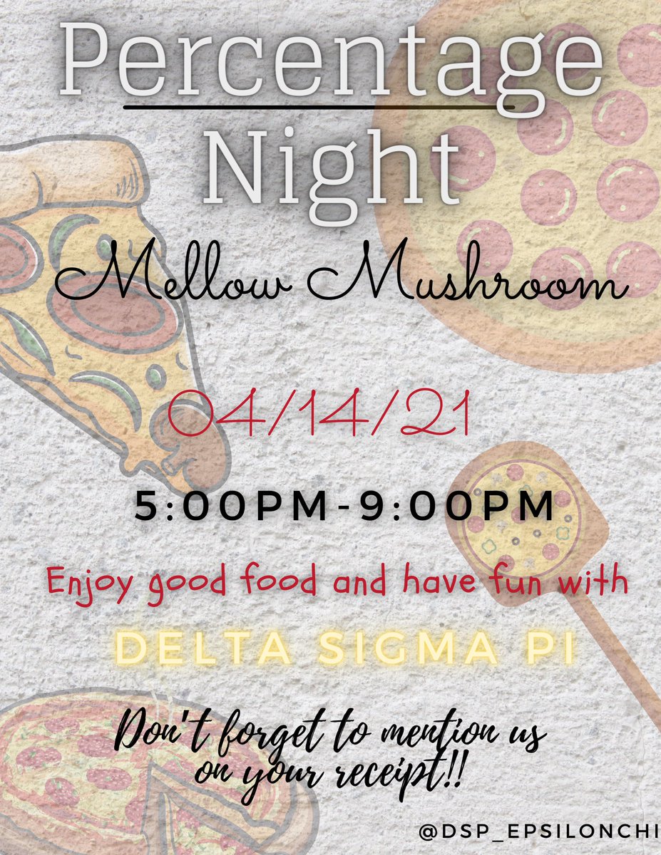 dsp_epsilonchi's tweet image. ••• Delta Sigma Pi will be having percentage night next Wednesday , April 14!! Come out and support us !! 💛💜 •••