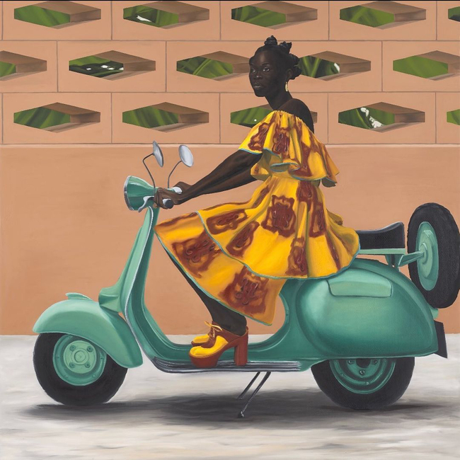 AfricanaDaily's tweet photo. 🖼: Still Riding
👨🏾‍🎨: Peter Uka
🇳🇬: Nigeria

#PeterUka #NigerianArtist #Nigeria #Germany #Art #AfricanArt  #Artist #Contemporary #Painting #Culture #Memories #Stories https://t.co/2v0GQeU8e3