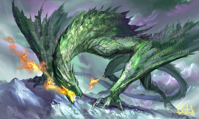 ドラゴンのイラストのtwitterイラスト検索結果