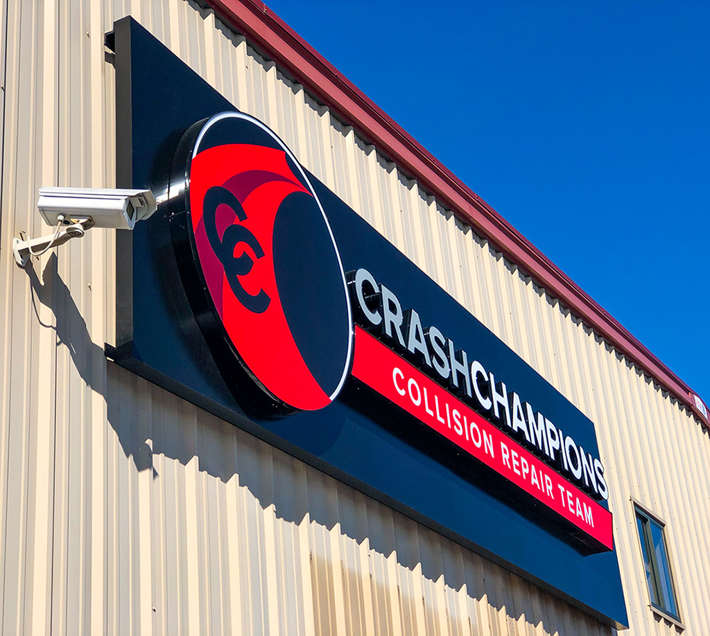 Image360KC's tweet image. Exterior illuminated channel letters on a metal pan for Crash Champions in Gladstone and Pleasant Valley, Missouri
.
.
.
#ExteriorSign #IlluminatedSign #DimensionalSign #PanSign #BuildingSign #signage #automotive #collision #CompanySign