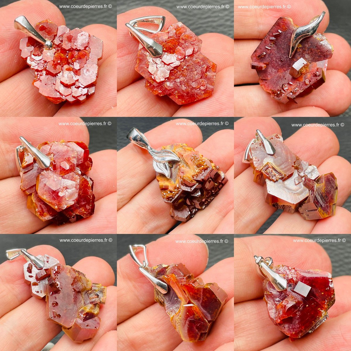 CoeurPierres's tweet photo. Création de pendentif à partir de cristaux de Vanadinite du Maroc 🇲🇦 
#Minéraux #Lithothérapie #bijoux #collection #Cristal #Morocco #lapidaire #pendentif #vanadinite https://t.co/DVIhxgtbAf