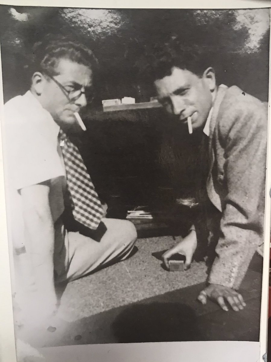 The guy on the right here is Zalel (sadly don’t know who his friend is). He’s on the wall in my study because he was my favourite person in the world as a child. He died when I was 14.
