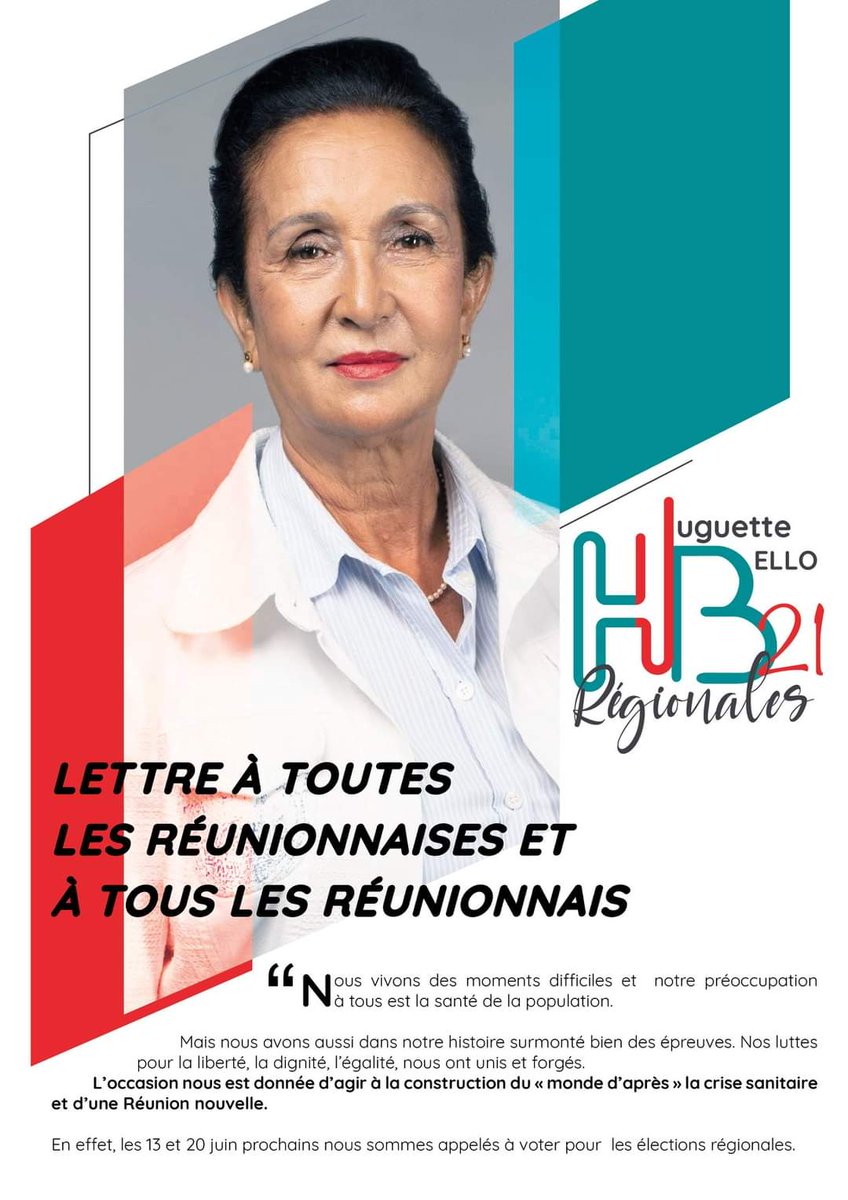 Huguette Bello On Twitter Ma Lettre Aux Reunionnaises Et Aux Reunionnais Regionales 2021