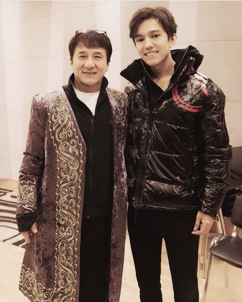 dimash_official's tweet photo. Photos from our first meeting. Happy birthday legend. You are the best !!! @EyeOfJackieChan https://t.co/O8ZXTHXN4w