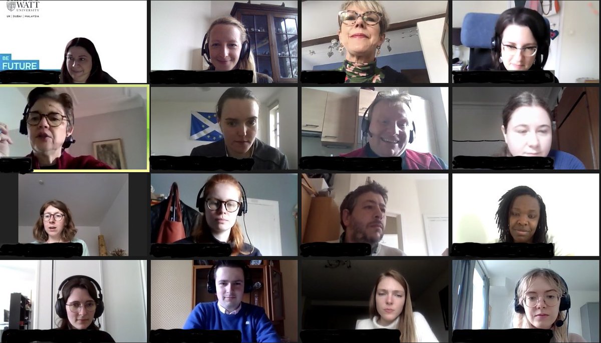 EUInterpreters's tweet photo. For the last 2 days we had a pleasure to receive virtually @HW_CTISS students for our #SCICwebinar ๐งโ๐ป followed by some practical sessions including mock consecutive #1nt test ๐ฃ๐ฅ https://t.co/1P3MrM5JQo