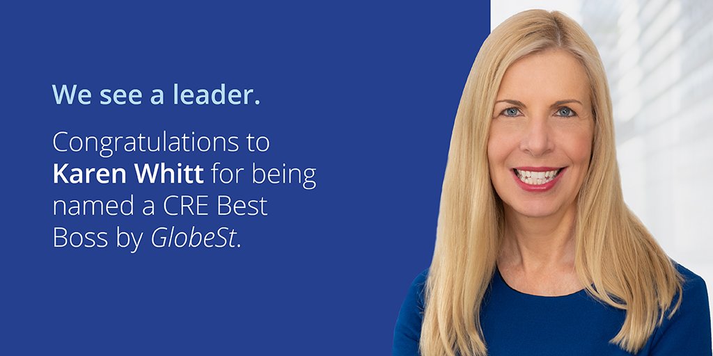 .@KarenJWhitt, President of Real Estate Management Services for Colliers | U.S., was named to <a href="/GlobeStcom/">GlobeSt.com</a>'s Best Bosses 2021 list. Find out more and see the full list of winners here: ow.ly/hrNc50Eh8TB #BeALeader #Colliers
