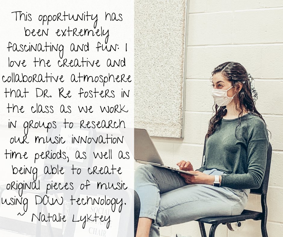 One of the top benefits of a multidisciplinary education is that you get to take classes like Inventions and Innovations in Music! #CampbellHonors