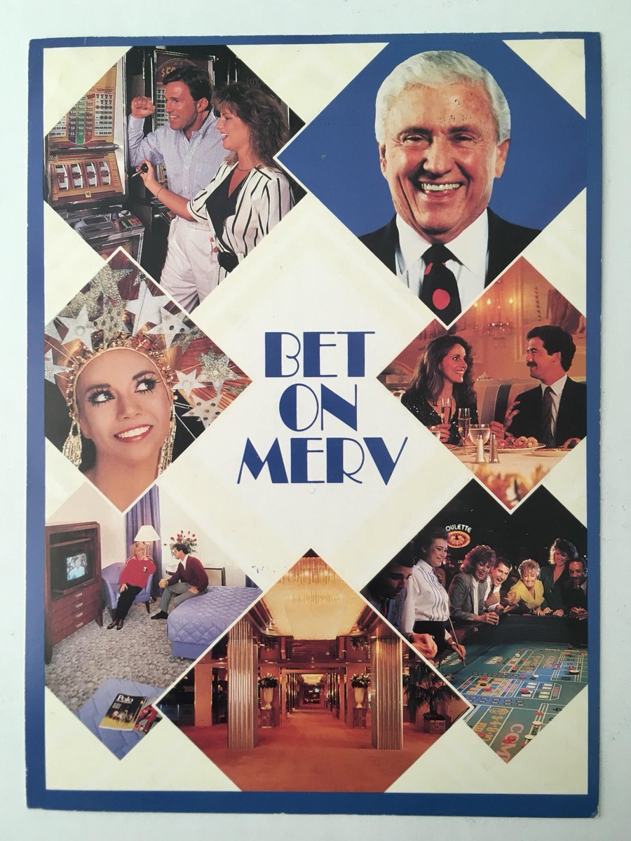 OfficialMerv's tweet photo. #Wednesday #Throwback Bet on Merv! A vintage ad for one of his Atlantic City properties. https://t.co/KRkThrlG0s