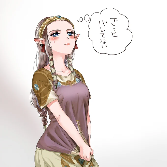 着替えるのめんどくさくてTシャツに絵描いてごまかすトワプリゼルダ様 