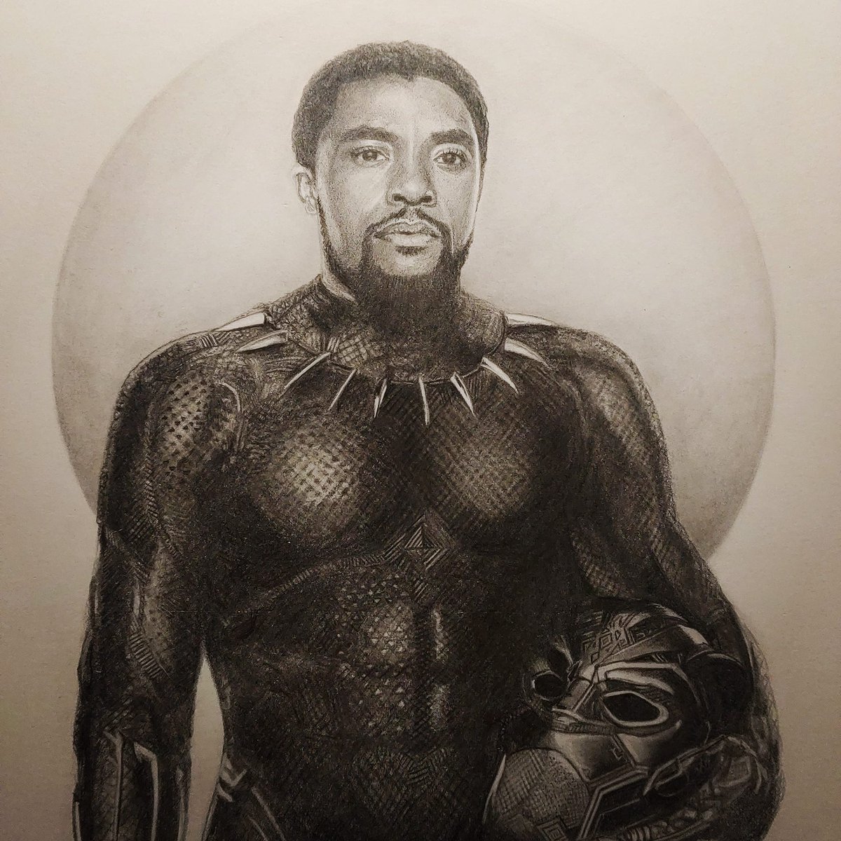 RT @DustinRidgen: Chadwick Boseman Black Panther print. https://t.co/8HEKoSwo3s