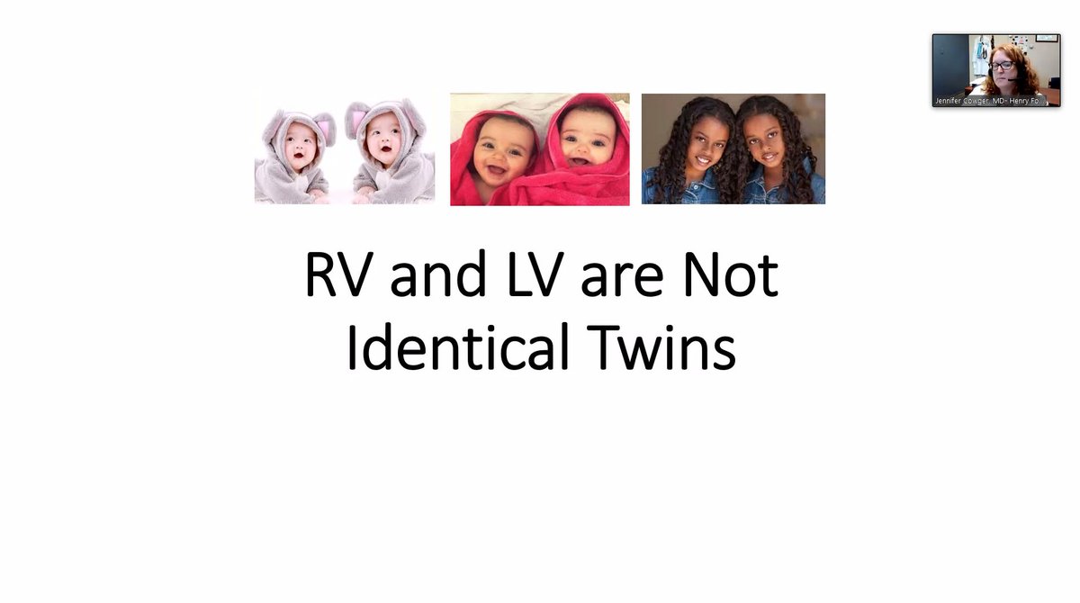 RV and LV are not identical twins!! :)  @preventfailure