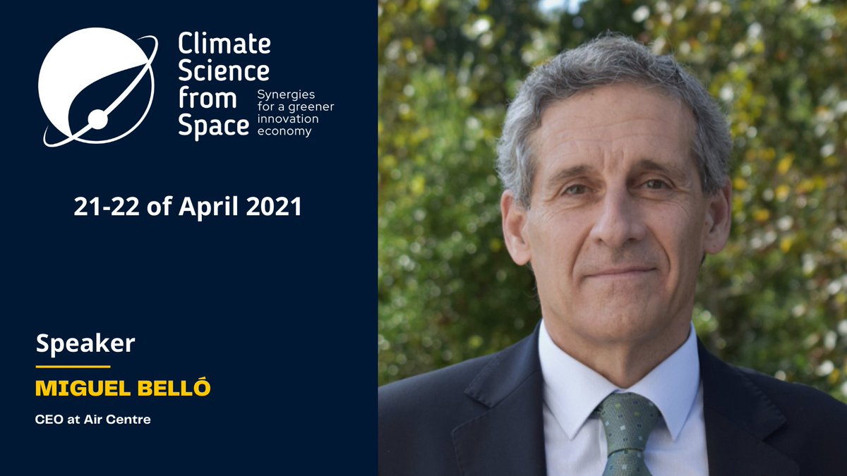CSS_Conference's tweet image. Speaker Miguel Belló of @AirCentre_org will adress International Collaboration for a Digital and Greener Atlantic in the panel 'The Road to a Digital Greener🌍'.
Register to @CSS_ Conference through climatesciencespace.eu
#ClimateScienceSpace