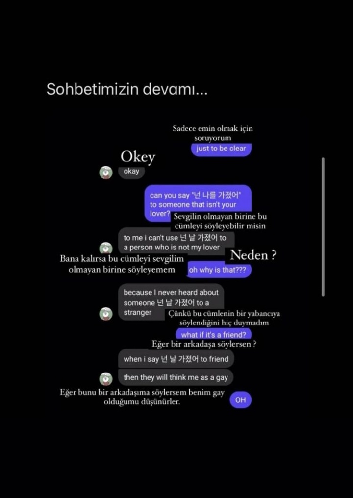 Dün Run Bts bölümünde Jk oyunda diğer takımlarda Namjoon ve Jin olduğunu söylemişti(onların yapılacak oyunda iyi olduğunu düşündüğü için bunu söylemişti).Jimin'de Jk'e " sen de bana sahipsin" demişti ama bir çok kişi bunun yanlış çeviri olduğunu söyledi bunun ardından+++