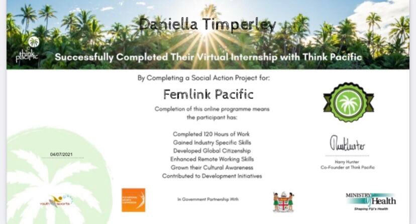 Daniella Timperley (@danitimperley) on Twitter photo Last week, I competed my 12 week International Development internship with <a href="/thinkpacific/">Онисим Дурдинець</a> where I partnered with Fijian organisation <a href="/femlinkpacific/">femLINKpacific</a> and created an awareness campaign for violence against women in Fiji 🌴 Last week, I competed my 12 week International Development internship with <a href="/thinkpacific/">Онисим Дурдинець</a> where I partnered with Fijian organisation <a href="/femlinkpacific/">femLINKpacific</a> and created an awareness campaign for violence against women in Fiji 🌴
