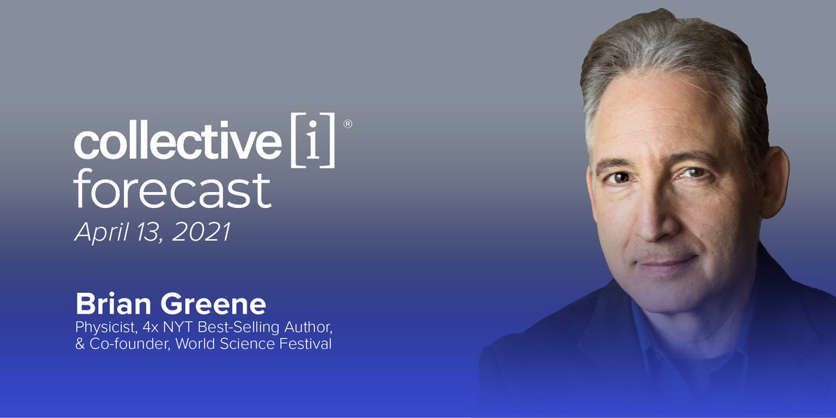 Tuesday, 4/13: #ciForecast ft. Physicist, 4x NYT Best-Selling Author, and Co-founder <a href="/WorldSciFest/">World Science Festival</a>, Prof. <a href="/bgreene/">Brian Greene</a> to discuss “Until the End of Time: Mind, Matter, and Our Search for Meaning in an Evolving Universe.” RSVP: bit.ly/3utuGMT 

#science #universe #humanities