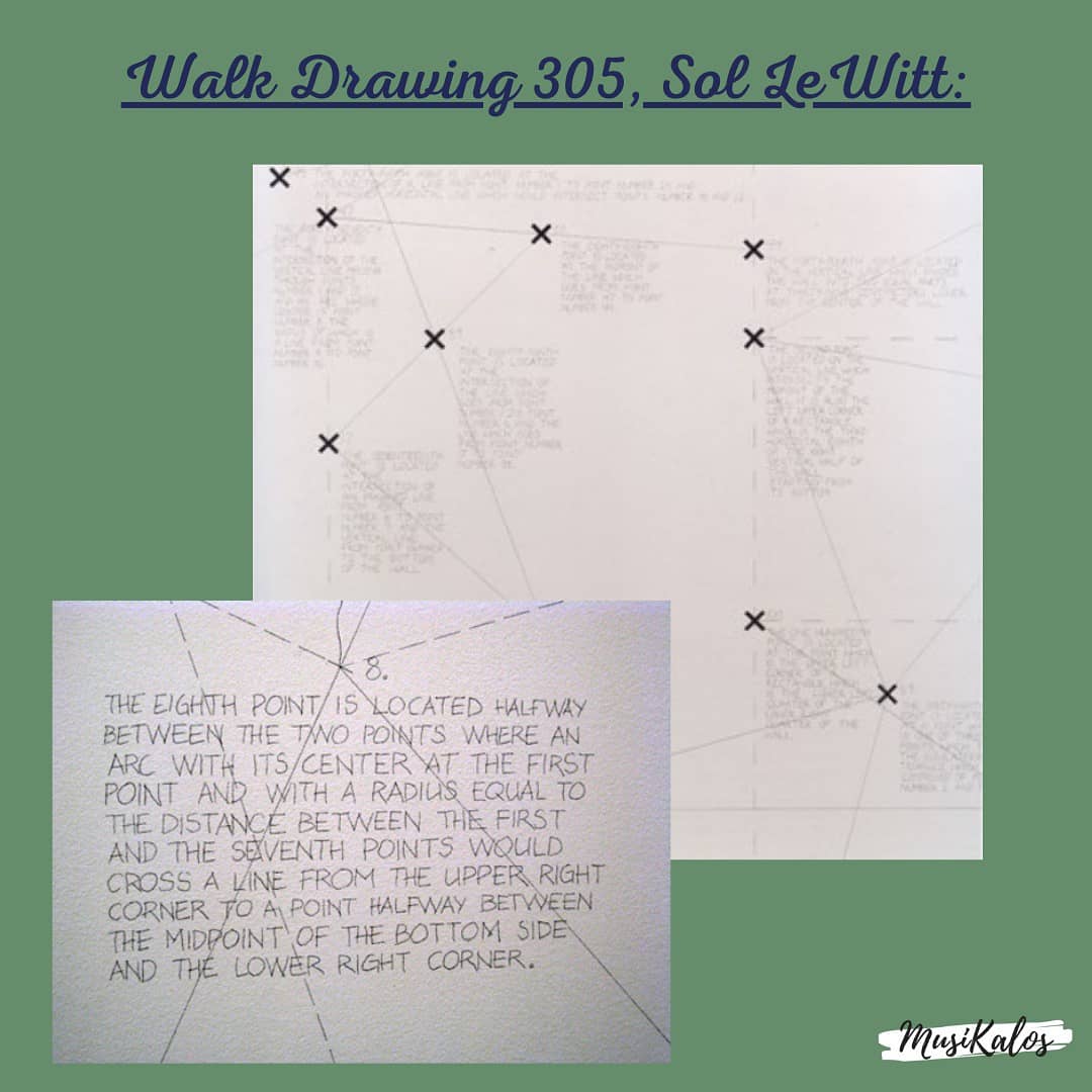 AlbaMSO's tweet photo. 'Partita for 8 Voices' se inspira en 'Walk Drawing 305' del artista Sol LeWitt. En esta obra, LeWitt escribió 100 puntos aleatorios, asignados a personas que debían escribir indicaciones sobre cómo encontrarlo. A lo largo de la obra podemos escuchar algunas de estas indicaciones. https://t.co/GI4eQlKO4p