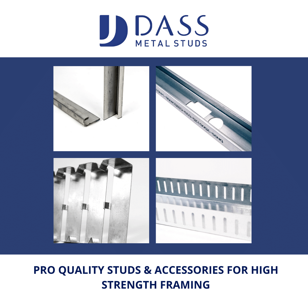 Dass Metal provides Pro Quality Studs & Accessories for High Strength Framing!
Want to become a Distributor? Call us at 905-677-0456 or email us at sales@dassmetal.com
.
.
#maketheswitch #canadiansteel #steelstuds #steelframing #metalstuds #canadianconstruction #dassprostud