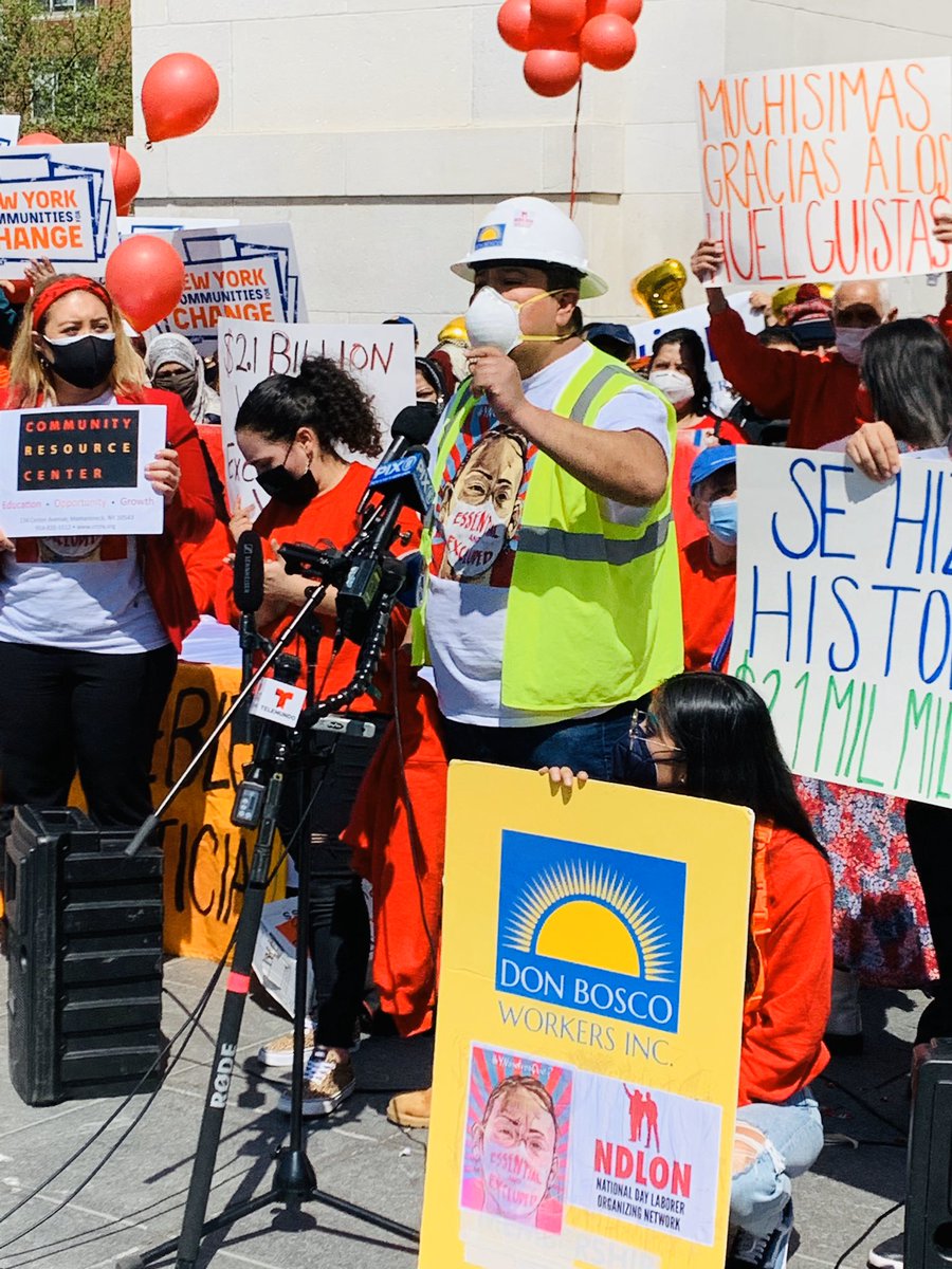 Pedro, Westchester hunger striker and @NDLON member: “Flexible accessibility for every worker that’s suffering. The people need this NOW! We need them to get the funds out NOW! ¡La lucha sigue!”