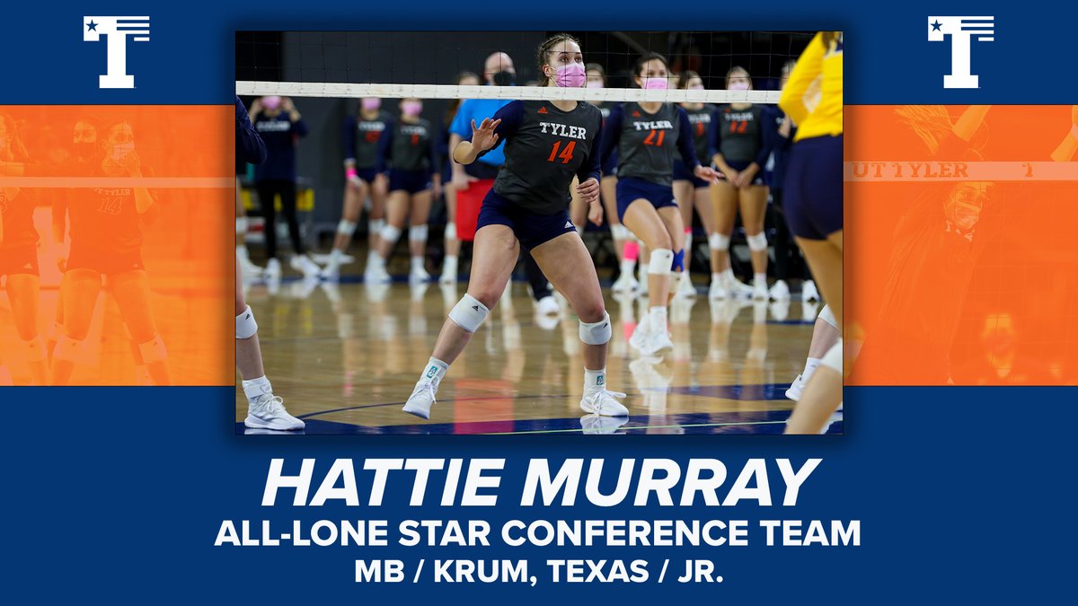 UT Tyler Patriots (@uttylerpatriots) on Twitter photo VB | Hattie Murray led the Patriots in blocks and ranked third in the LSC with 1.13 blocks per set for <a href="/uttyler_vball/">UT Tyler Volleyball</a> and was named to the league's All-Conference team as a top middle blocker!
RELEASE - bit.ly/3dFooCZ
#TYLERMADE VB | Hattie Murray led the Patriots in blocks and ranked third in the LSC with 1.13 blocks per set for <a href="/uttyler_vball/">UT Tyler Volleyball</a> and was named to the league's All-Conference team as a top middle blocker!
RELEASE - bit.ly/3dFooCZ
#TYLERMADE