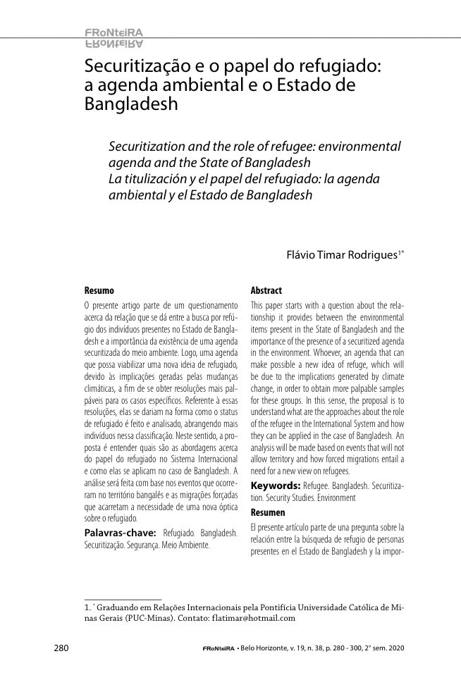 flaviotimar's tweet photo. O primeiro artigo gente nunca esquece! Saiu o meu artigo científico sobre a securitização da agenda do meio ambiente e a problemática envolvendo o papel dos refugiados na @fronteira_pucmg 
Ele tá tão lindo 🥺

https://t.co/JWnOpaPTB4 https://t.co/mFduTe55Wo