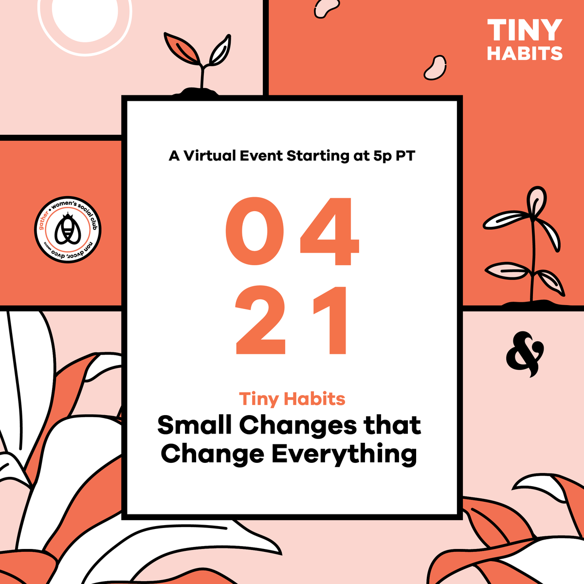 GatherBayArea's tweet photo. Workshop, April 21 🗓 Tiny Habits®: Small Changes that Change Everything with @AndySpyros, Tiny Habits® Certified Coach.  
Bring your 🖊 &amp; 📒—it's time to learn useful tools to make your life rock! More info &amp; registration here 👉
https://t.co/LFDWSxW6Dq h/t @bjfogg #gathersc https://t.co/qtoAfjIebv