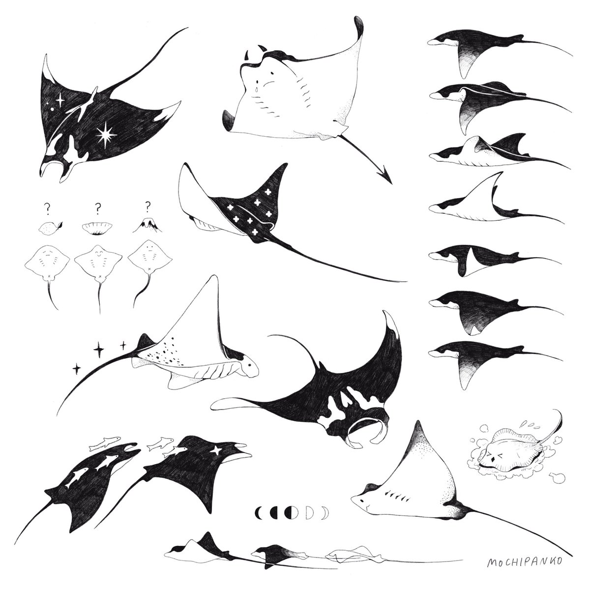 Manta rays and sting rays tatto flash ?
If you're interested in claiming a design, pls read info below?
(The heart-marked ones are taken btw) 