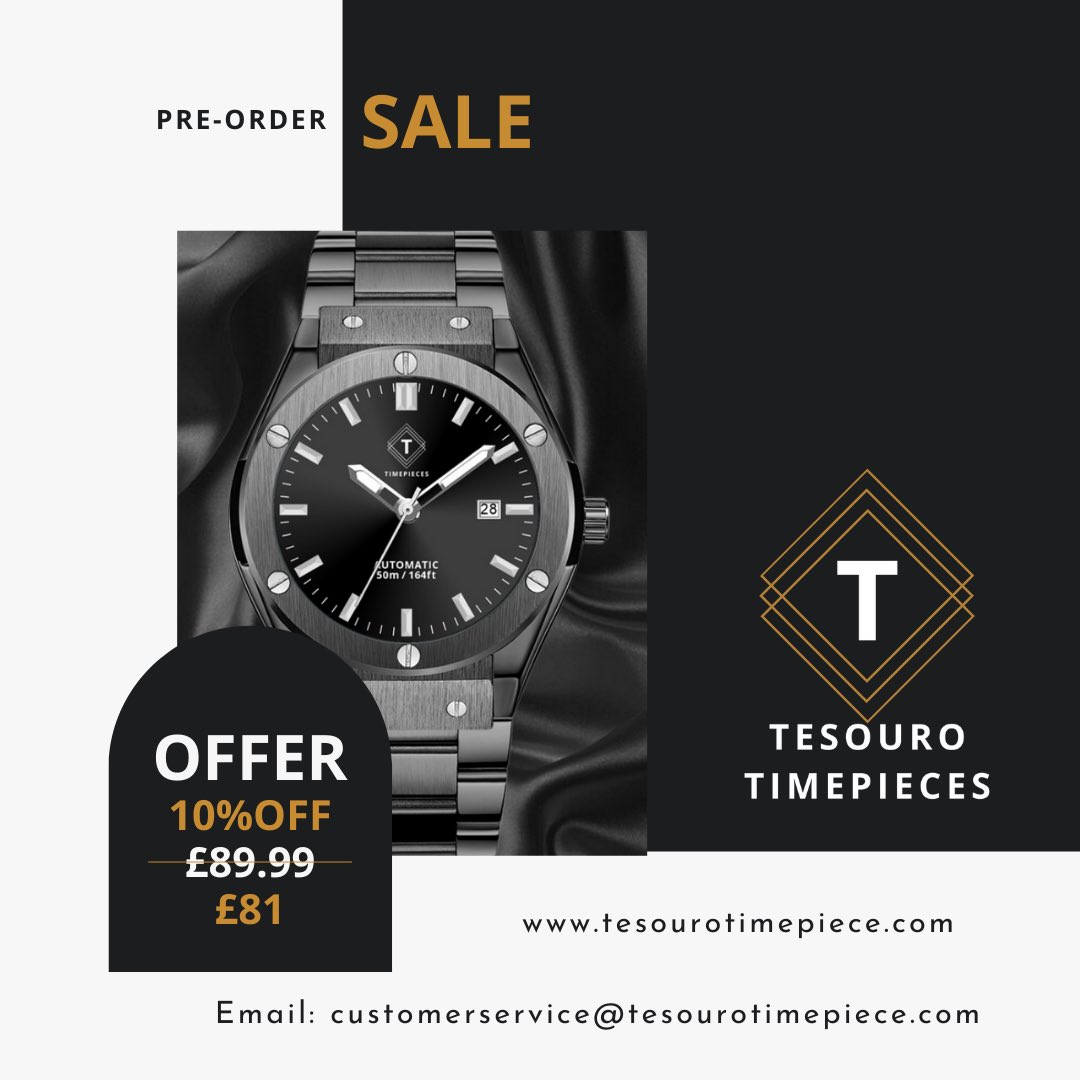 It’s Launch week..........
#newbrand #watches #luxurylifestyle #luxuryfashion #watchbrands #microbrands #timepiece  #watchcollection #watchcollectors #timepiececollection #preorder #sale please retweet and help grow our family. 
Pre-order booking.