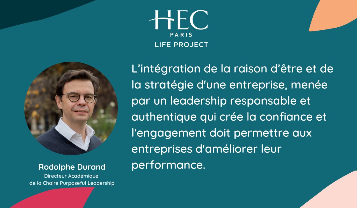 HECParisSnO's tweet image. .@rudyOrg #HECProf #HECPurposefulLeadership explique que la raison d’être doit être clairement comprise par les employés et perçue comme authentique, en adéquation avec leur action sur le terrain. #HEClifeProject @HECAlumni bit.ly/3fQAfRu