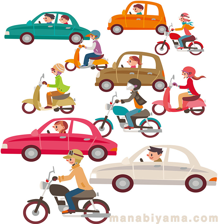 山口マナビ イラストレーター イラスト 車とバイク 書籍表紙カバー原画 安全運転でよろしくお願いします T Co Jbv8hzy8rg 作品を イラストレーションファイルweb で更新しました 自動車 バイク ドライブ ツーリング 免許 交通安全