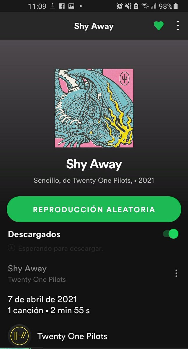 Sollytl's tweet photo. Twenty One Pilots acaba de subir Shy Away a Spotify!!!!

ESTOY GRITANDOOOOOO https://t.co/ZMCNrLZUMg