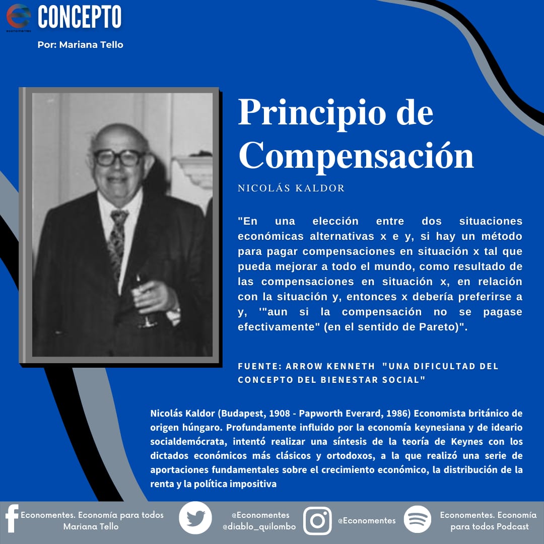 Economentes's tweet image. Para definir y buscar el bienestar social muchos autores han planteando su propia visión. 
Kaldor propuso el &quot;Principio de compensación&quot; ¿sabes en qué consiste? #BienestarSocial #Economia #Kaldor
Por @diablo_quilombo