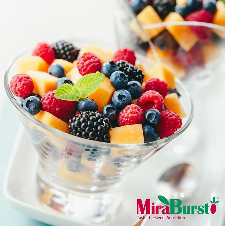 MiraBurst's tweet photo. Get your fruit on with the help of MiraBurst! This taste enhancing tablet makes sour and tart taste sweet and amps your fruit flavor without ever adding sugar or sweetener to the mix, so you can always be getting the most out of your healthy snacks. #miraburst #miracleberry https://t.co/aO4qTOknln