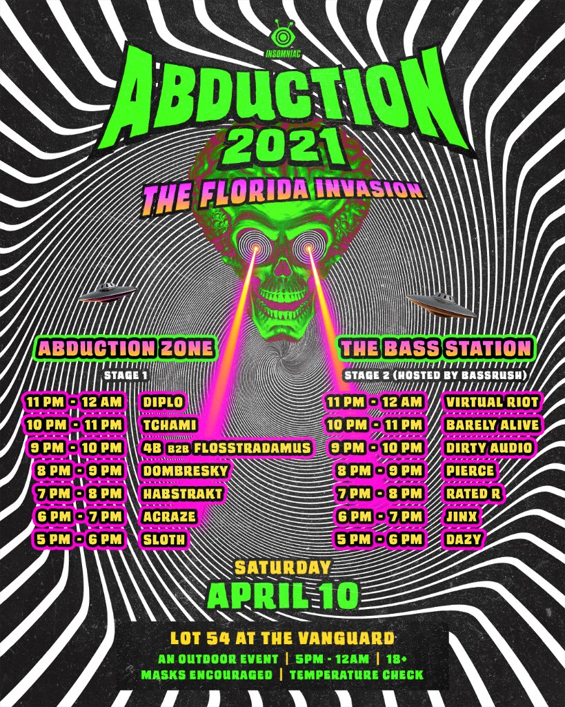 Abduction Festival schedule 2021